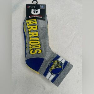 NBA Licensed Golden State Warriors Men's Quarter Cut 3 pack socks Size 6-12